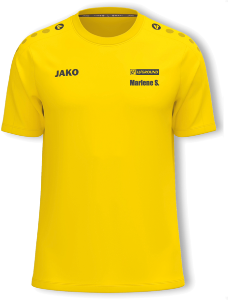 JAKO T-Shirt One Cotton 335 gelb